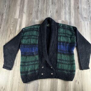 The Gold Label Designer Collection Mohair Vintage 1980 Unisex Cardigan Size L